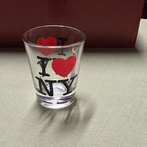 I Love NY Shot Glass - Red and Black